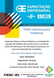 ACIAX promove curso de “Liderança para Excelência”